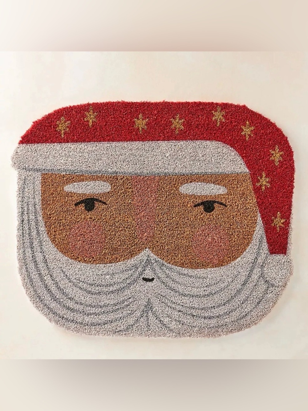 Anthropologie Santa Christmas Holiday Doormat - Picture 2 of 3
